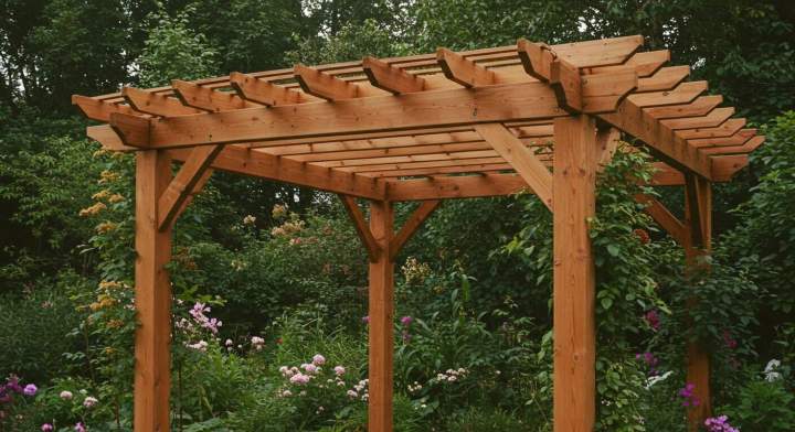 pergola en bois